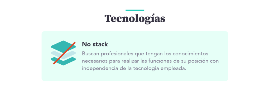 No Stack en las ofertas